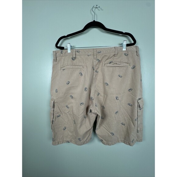 WRANGLER Cargo Shorts Men's 38 Relaxed Fit All Over Beer Can Print Camping BBQ - Picture 2 of 12